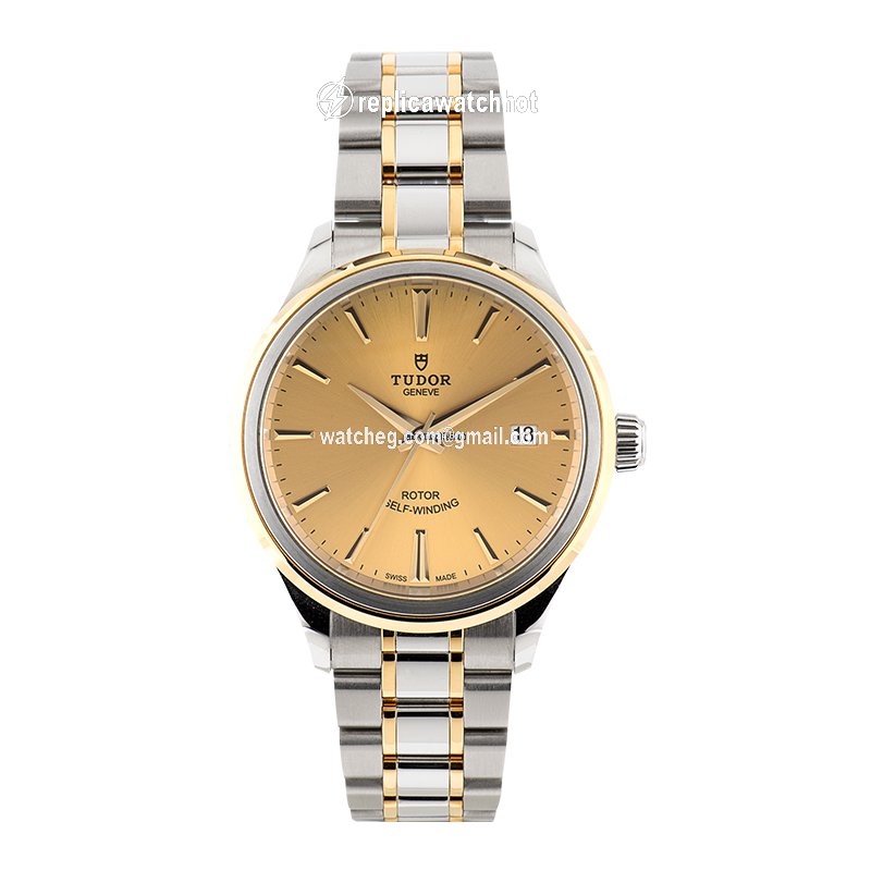 Tudor Style Mens watch Unisex Automatic Gold Steel 12503 3