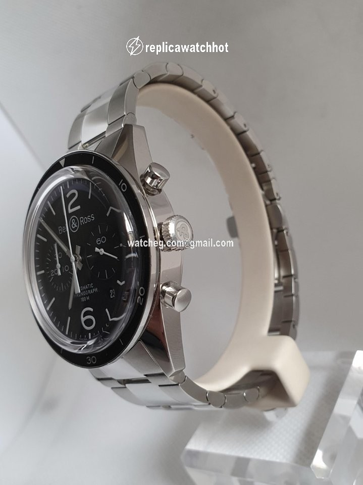 Bell & Ross BR V1 Mens watch Unisex Automatic Steel BRV126-BL-BE SST 3