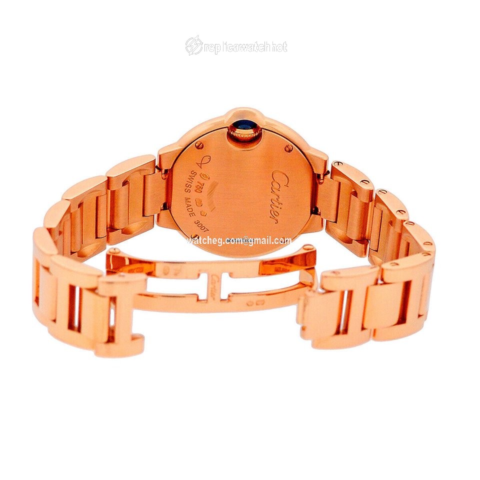 Cartier Ballon Bleu 28mm Womens watch Quartz Rose gold WE9002Z3 3