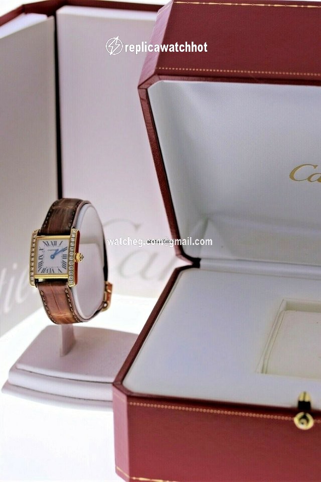 Cartier Tank Francaise Quartz Yellow gold WE100151 3