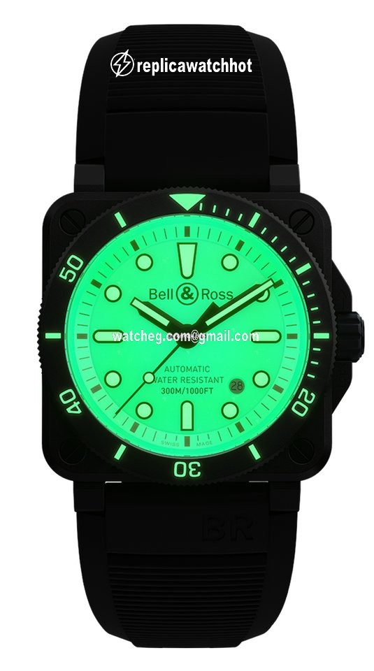 Bell & Ross BR 03 Mens watch Unisex Automatic Ceramic BR0392-D-C5-CE SRB 3