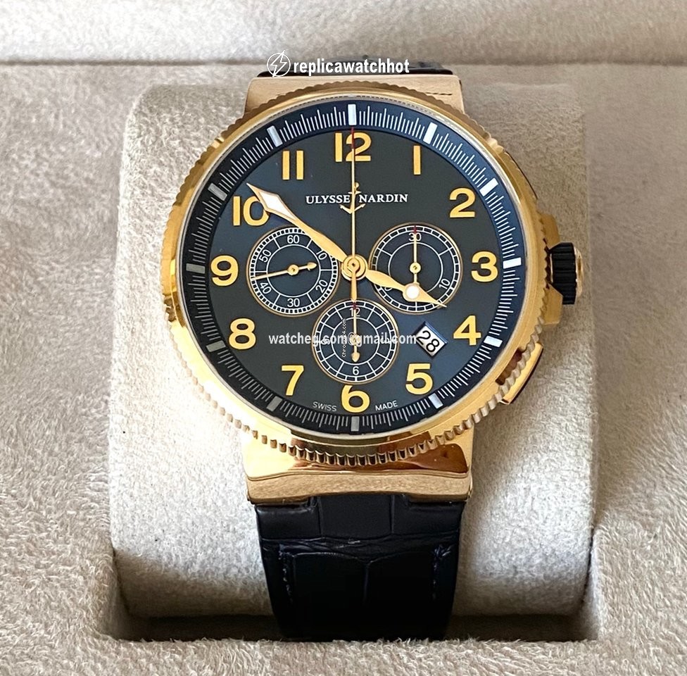 Ulysse Nardin Marine Chronograph Mens watch Unisex Automatic Rose gold 1506-150 63 3