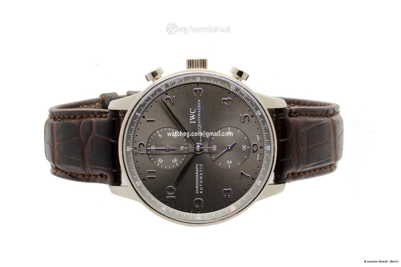 IWC Portuguese Chronograph Mens watch Unisex Automatic White gold IW371431 3