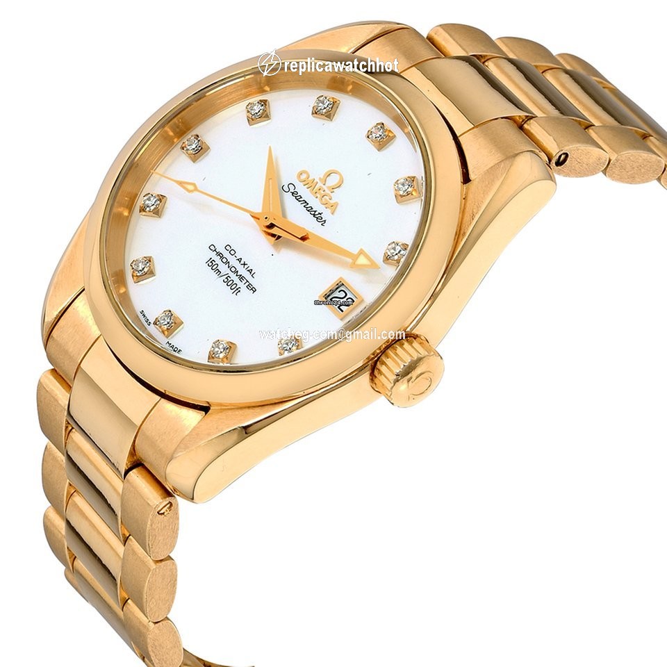 Omega Seamaster Aqua Terra Mens watch Unisex Automatic Yellow gold 2104.75.00 3