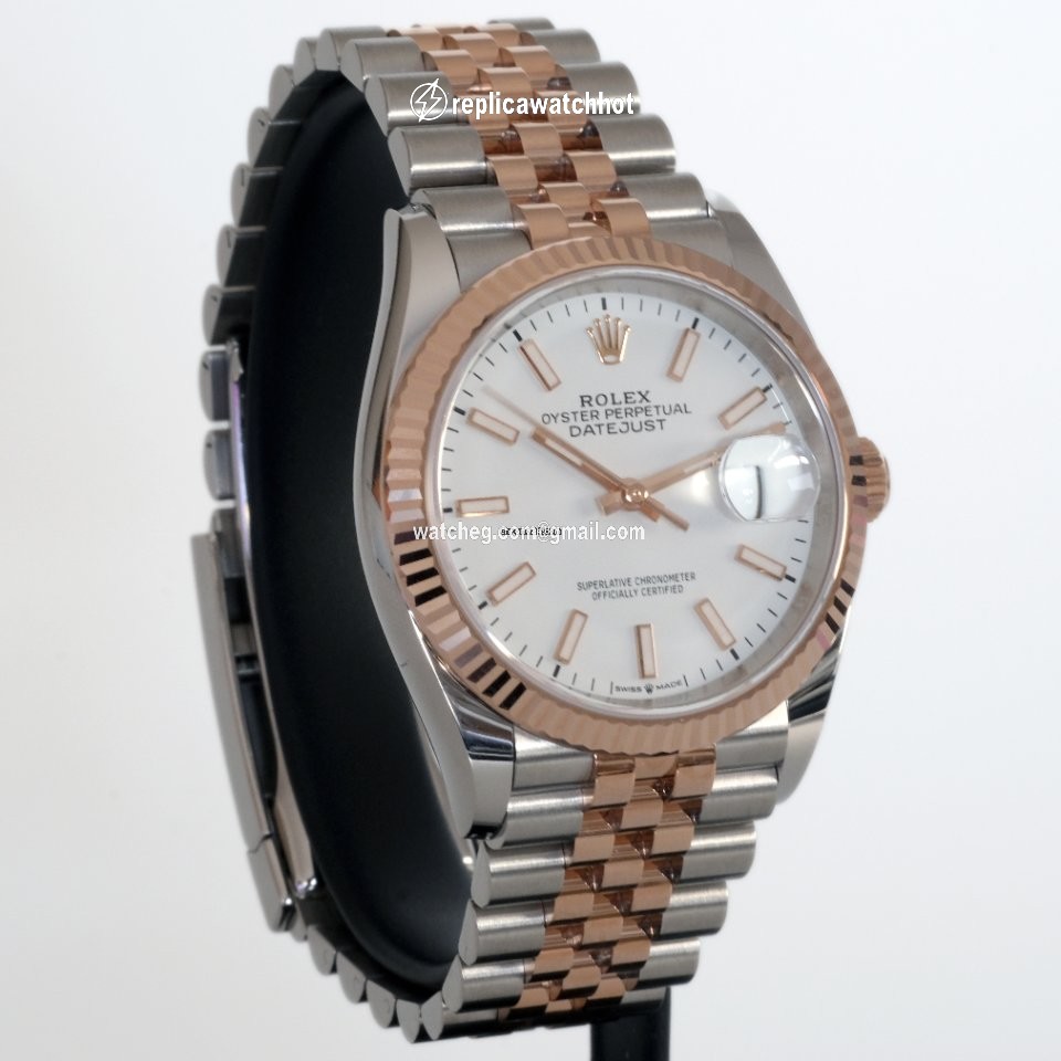 Rolex Datejust 36 Womens watch Gold Steel Automatic 126231-0017 3