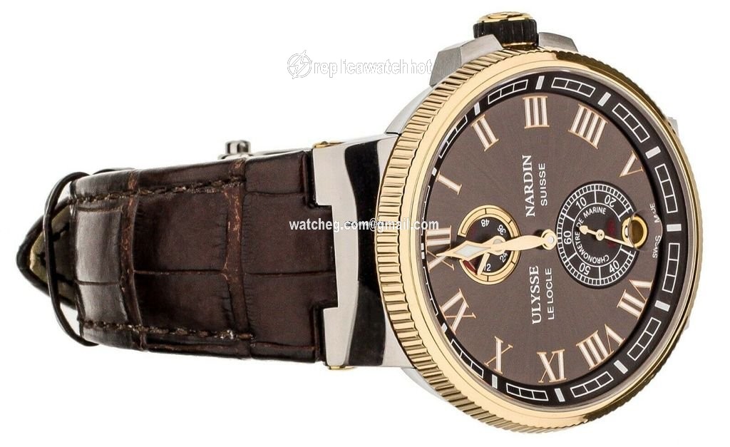 Ulysse Nardin Marine Chronometer Manufacture Mens watch Unisex Automatic Gold Steel 1185-126 3