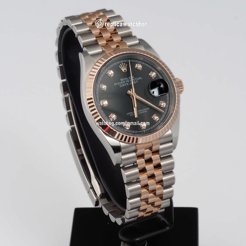 Rolex Datejust 36 Womens watch Gold Steel Automatic 126231-0019 3