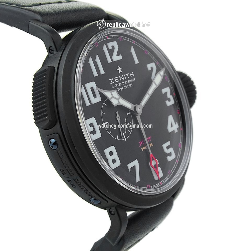 Zenith Pilot Type 20 GMT Mens watch Unisex Automatic Titanium 96.2430.693 3