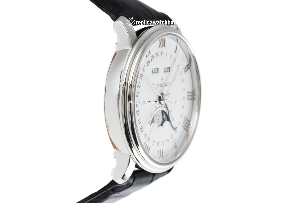 Blancpain Villeret Quantieme Complet Mens watch Unisex Automatic Steel 6654-1127-55B 3