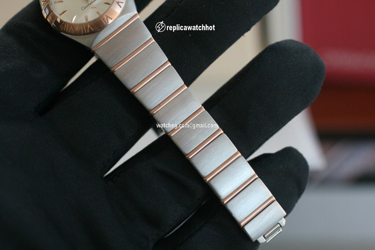 Omega Constellation Quartz Womens watch Quartz Gold Steel 123.20.24.60.02.001 3
