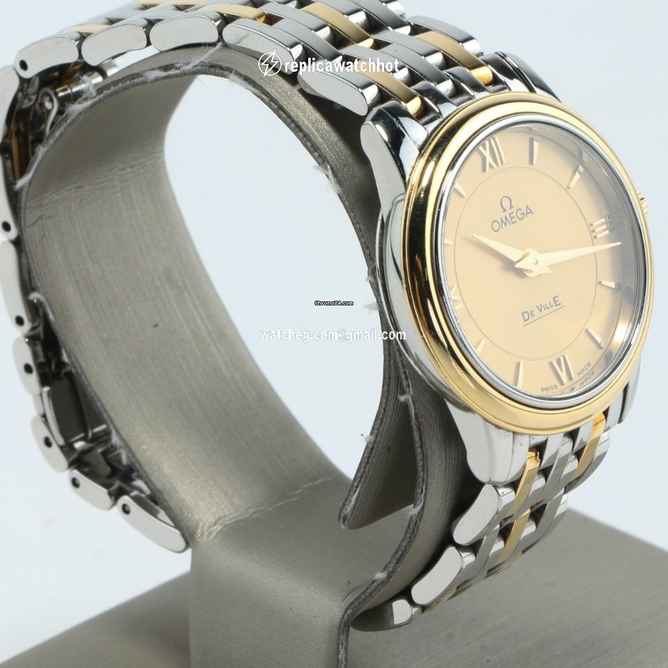 Omega De Ville Prestige Womens watch Quartz Gold Steel 424.20.24.60.08.001 3