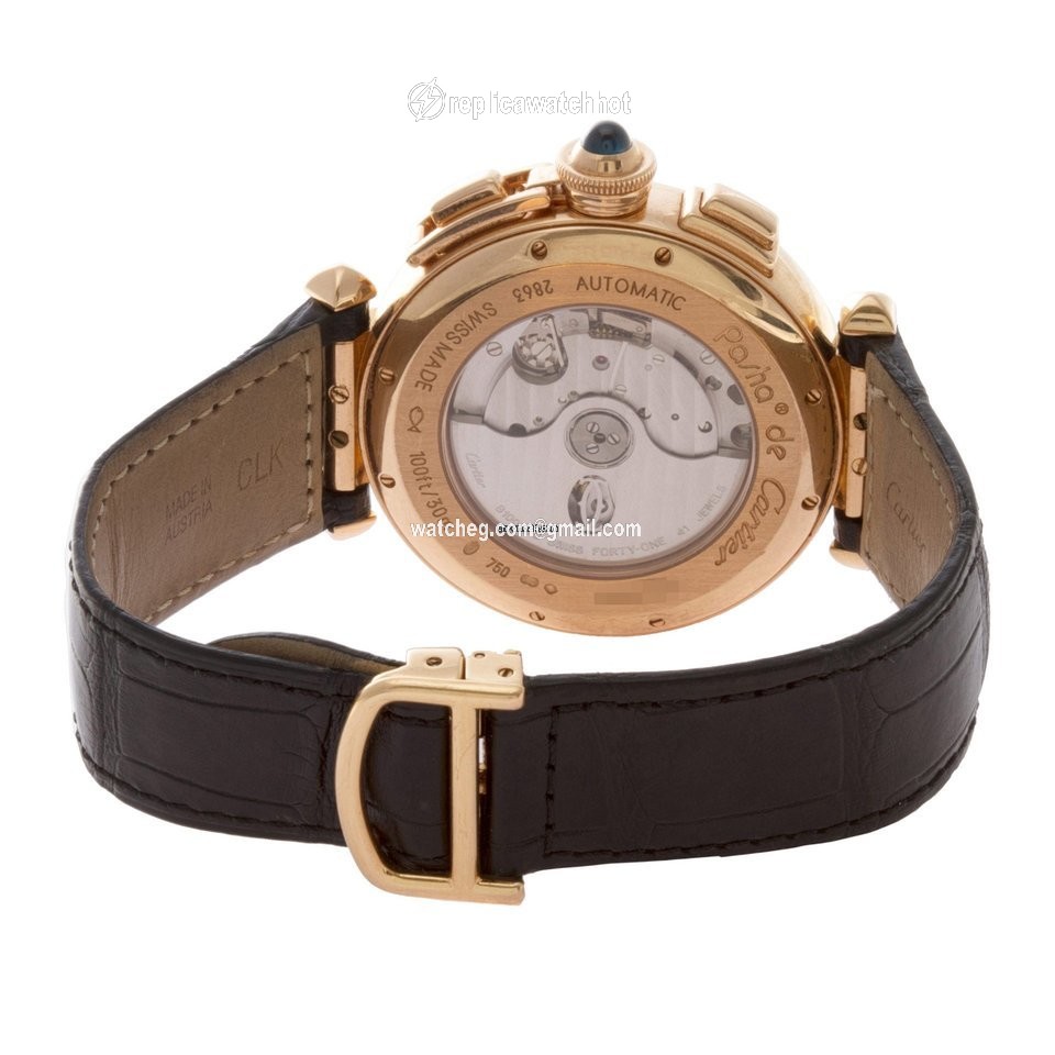 Cartier Pasha Mens watch Unisex Automatic Rose gold W3019951 3