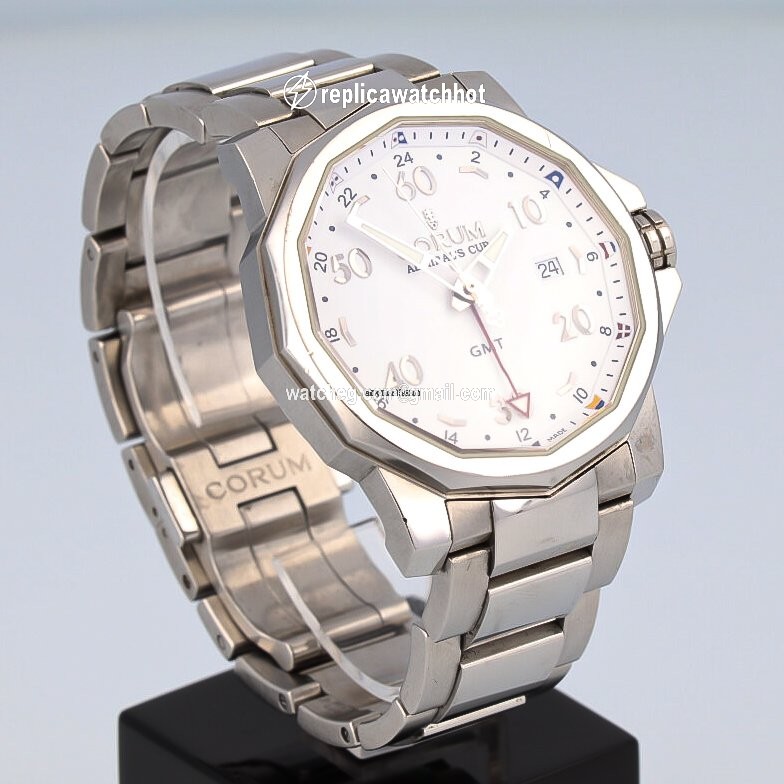 Corum Admirals Cup GMT 44 Mens watch Unisex Automatic Steel 383.330.20 v701 aa12 3