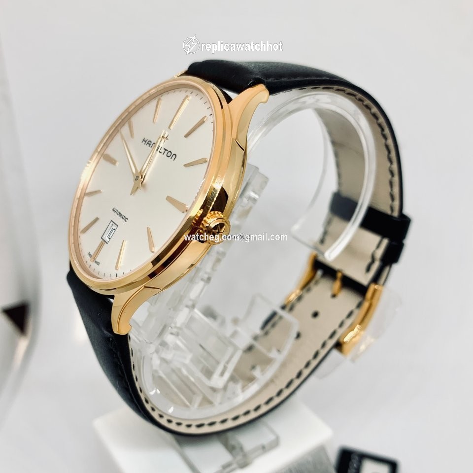 Hamilton Jazzmaster Thinline Mens watch Unisex Automatic Rose gold H38545751 3