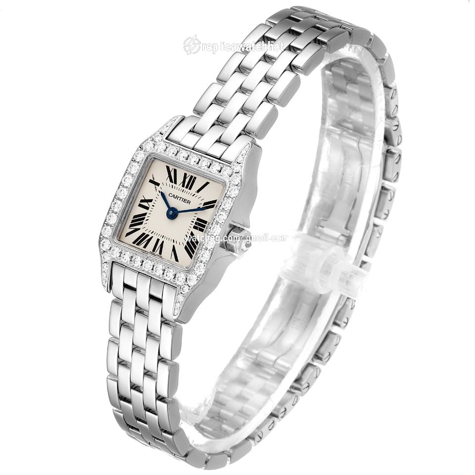 Cartier Santos Demoiselle Womens watch Quartz White gold WF9005Y8 3