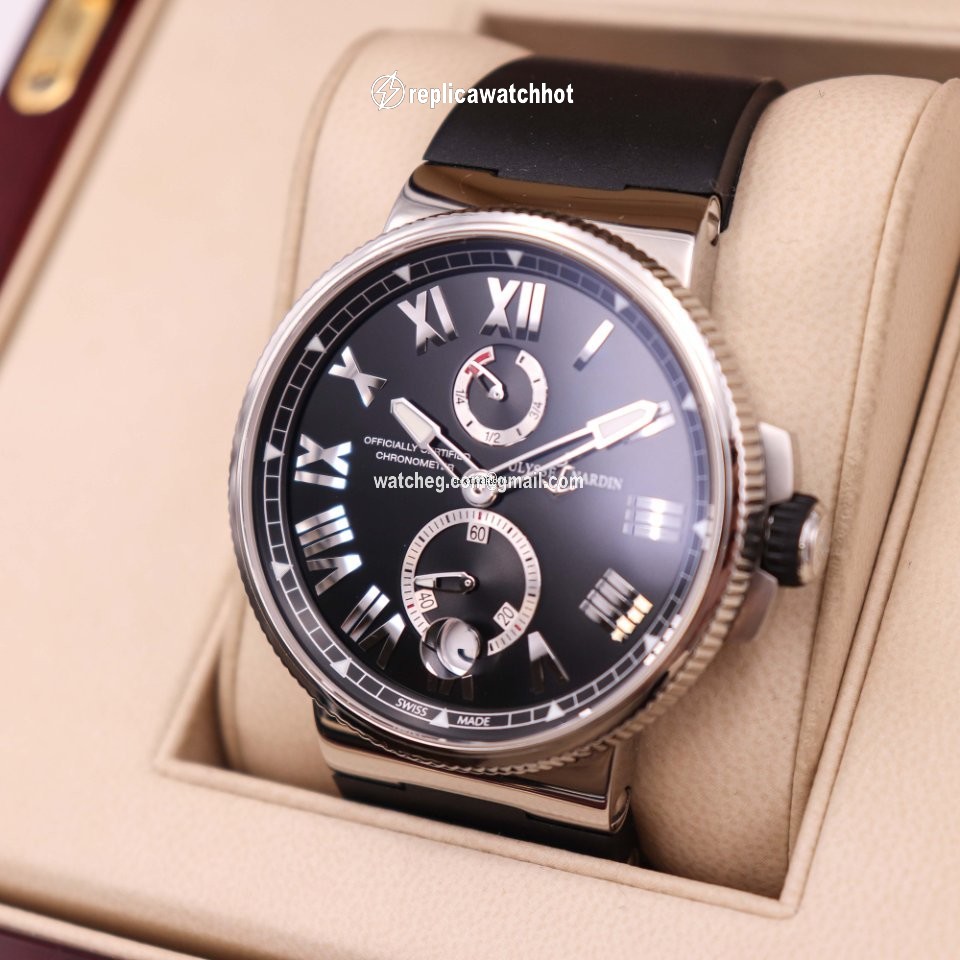 Ulysse Nardin Marine Chronometer Manufacture Mens watch Unisex Automatic Steel 1183-122-3 42 3