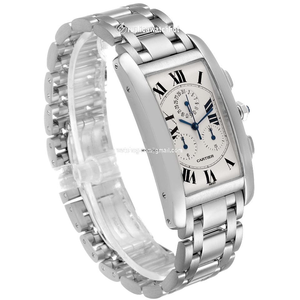 Cartier Tank Americaine Mens watch Unisex Quartz W26033L1 3