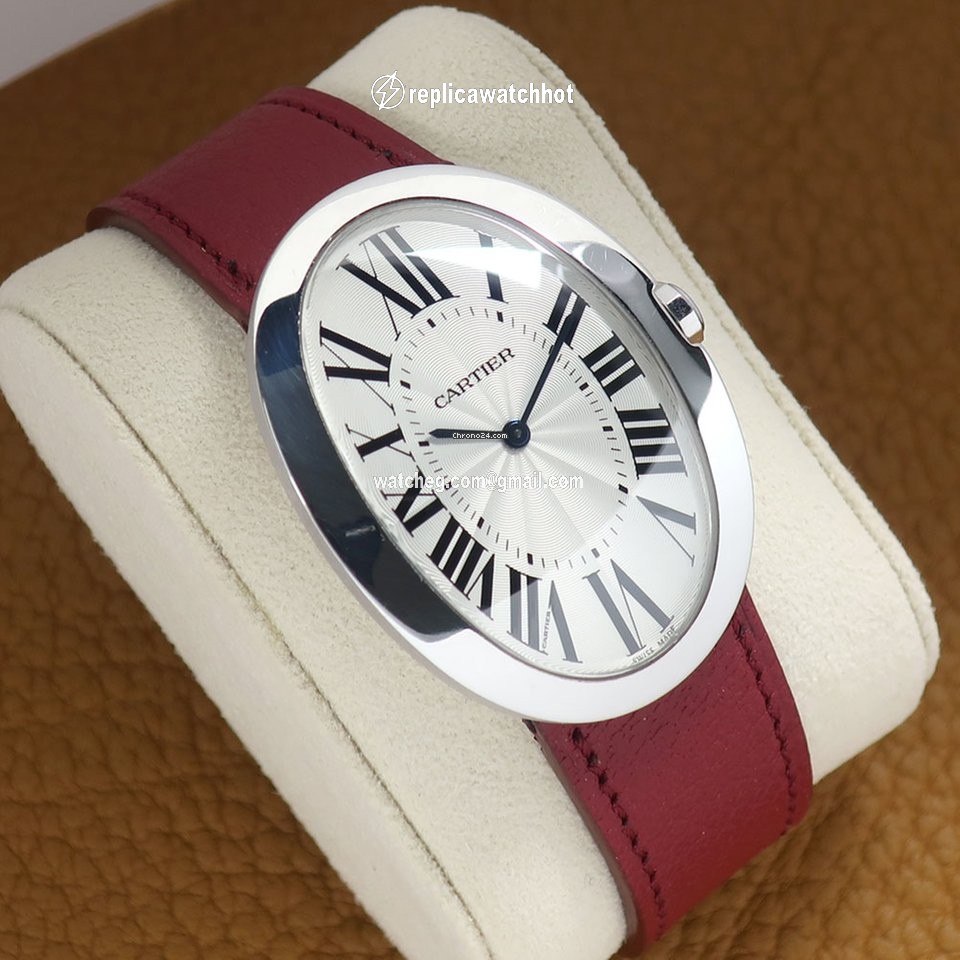 Cartier Baignoire Mens watch Unisex Manual winding White gold W8000001 3