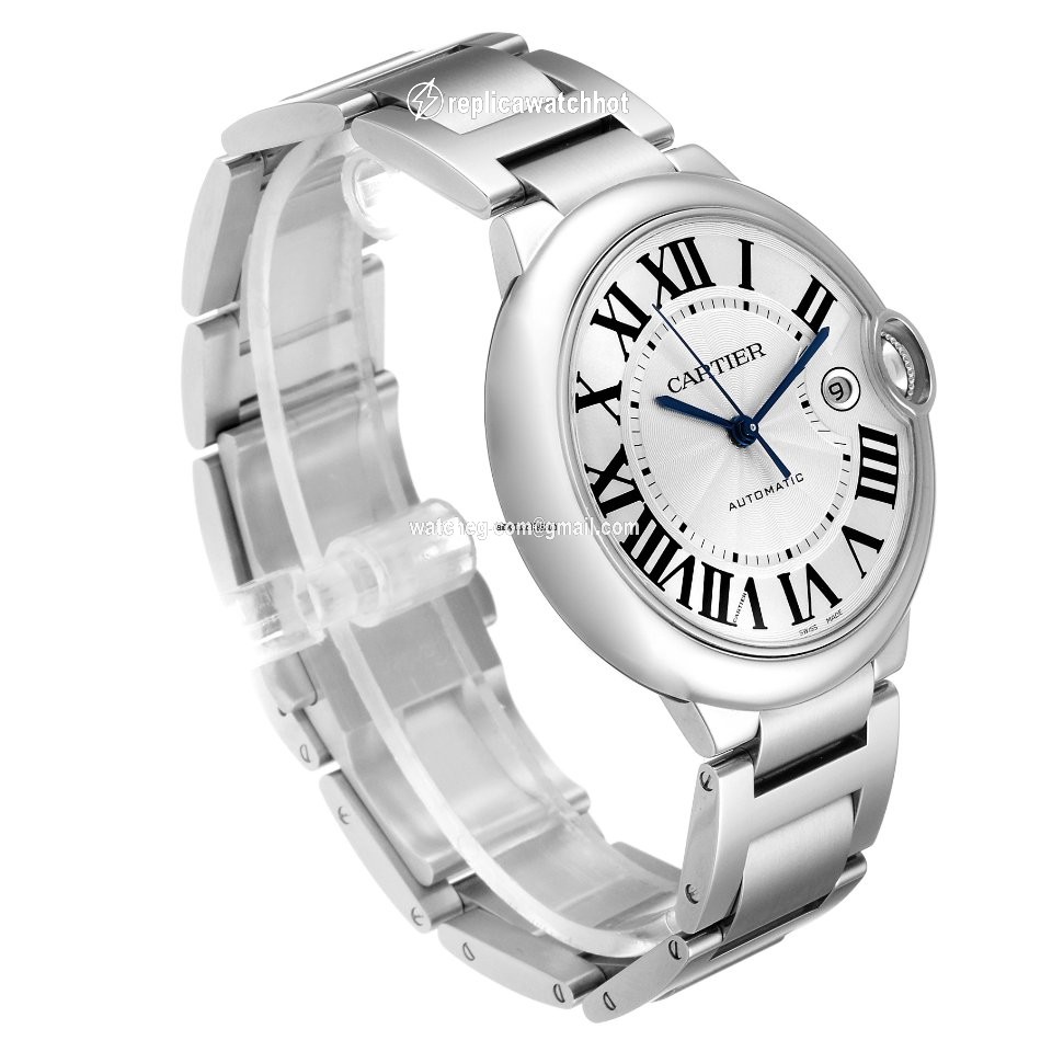 Cartier Ballon Bleu 42mm Mens watch Unisex Automatic Steel W69012Z4 3