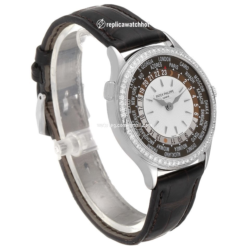 Patek Philippe World Time Mens watch Unisex Automatic White gold 7130G 3