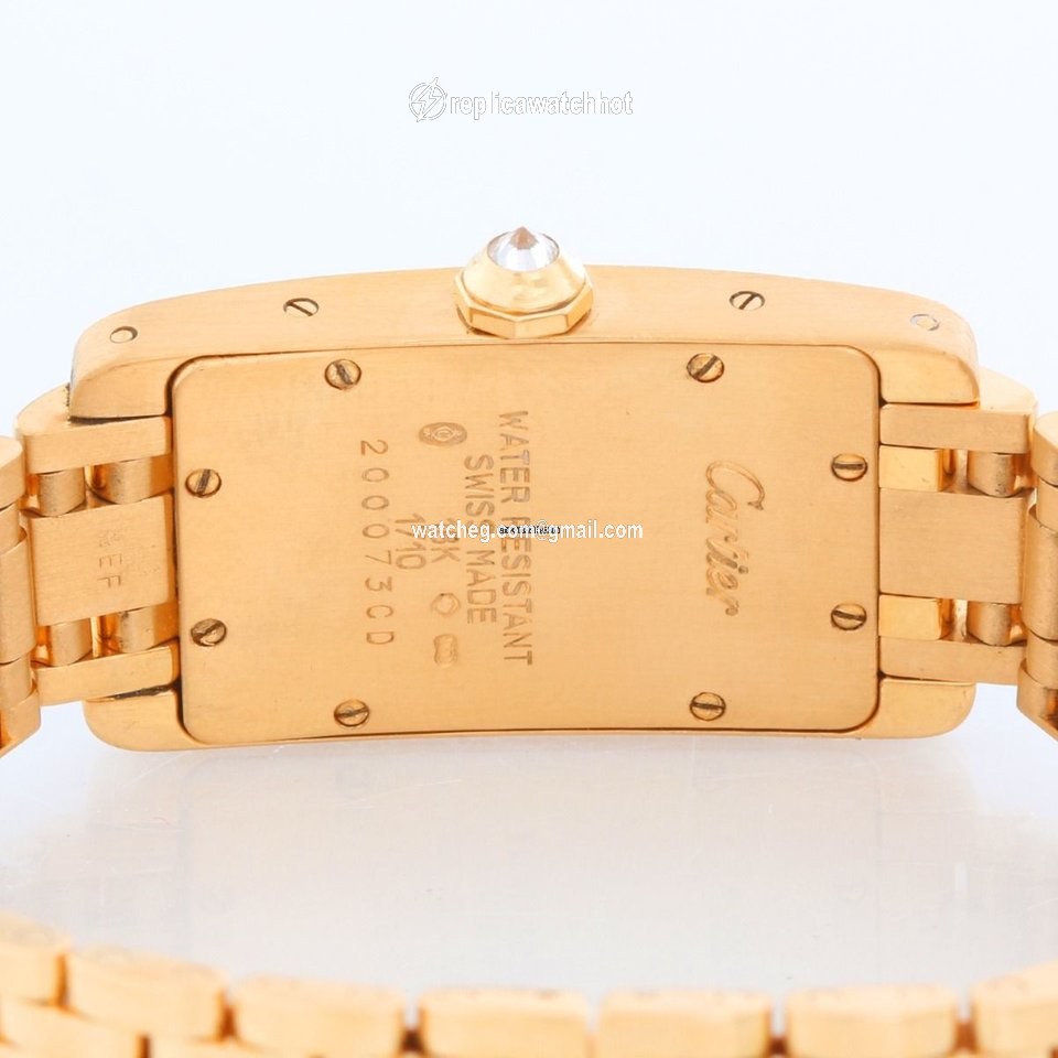 Cartier Tank Americaine Womens watch Quartz Yellow gold WB7012K2 3