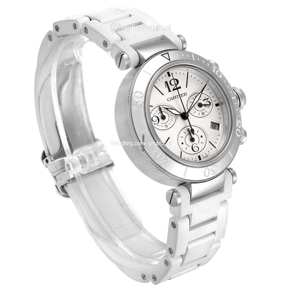 Cartier Pasha Seatimer Mens watch Unisex Quartz Steel W3140005 3