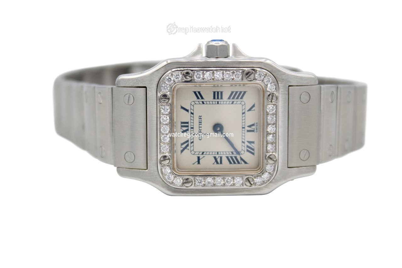 Cartier Santos Galbee Womens watch Quartz Steel 1565 3