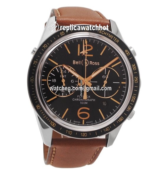 Bell & Ross BR V1 Mens watch Unisex Automatic Steel BRV126-FLY-GMT SCA 3