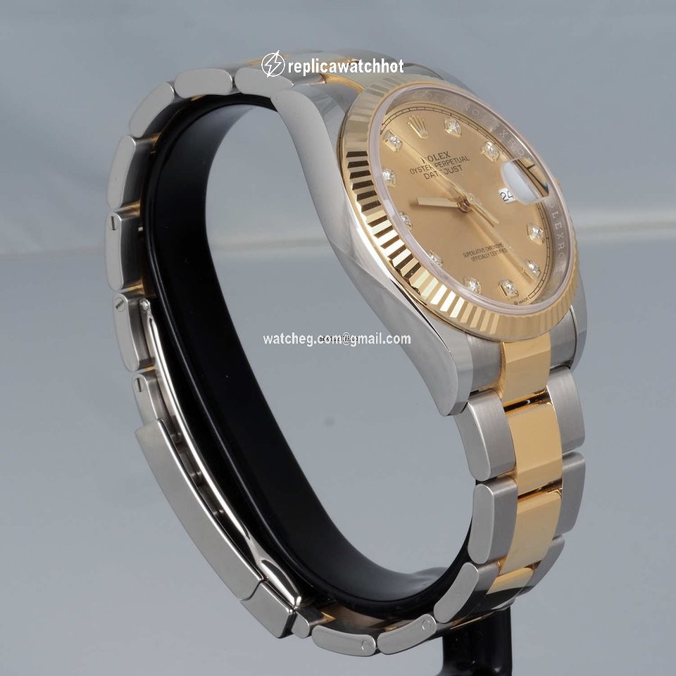 Rolex Datejust 36 Womens watch Gold Steel Automatic 126233-0018 3