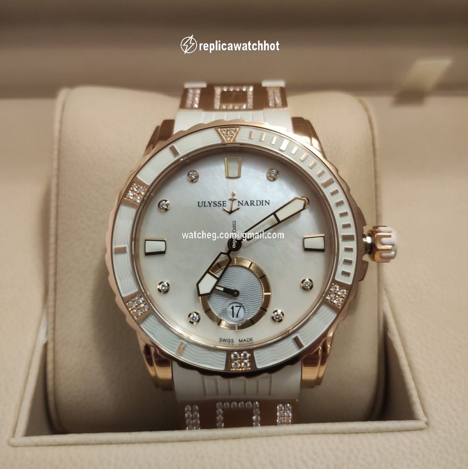 Ulysse Nardin Lady Diver Womens watch Automatic Rose gold 3202-190-3C 10.10 3