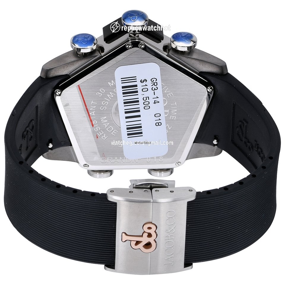 Jacob & Co. Five Time Zone Mens watch Unisex Quartz Rose gold GR3-14 3