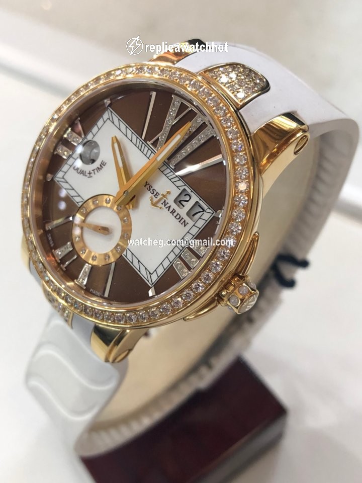 Ulysse Nardin Executive Dual Time Lady Womens watch Automatic Rose gold 246-10B-3C 30-05 3