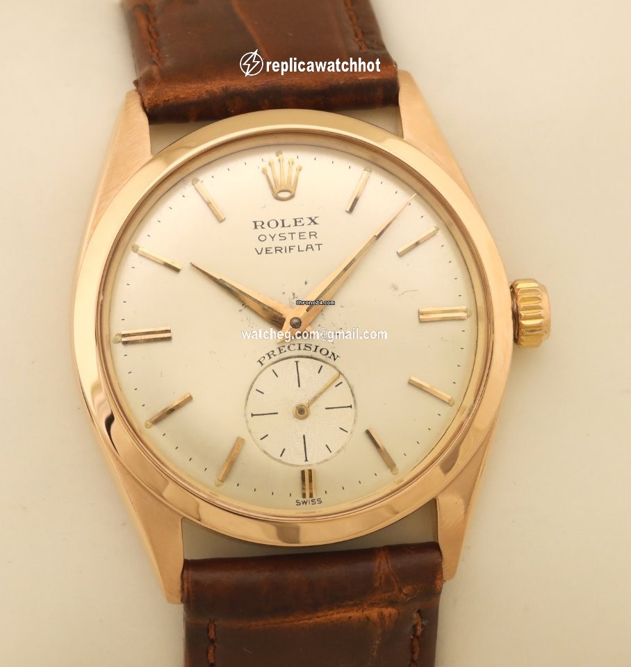 Rolex Oyster Mens watch Unisex Red gold Manual winding 6512 3