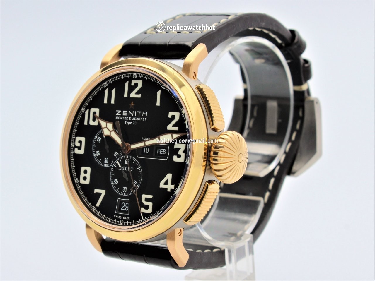 Zenith Pilot Type 20 Annual Calendar Mens watch Unisex Automatic Titanium 87.2430.4054 3