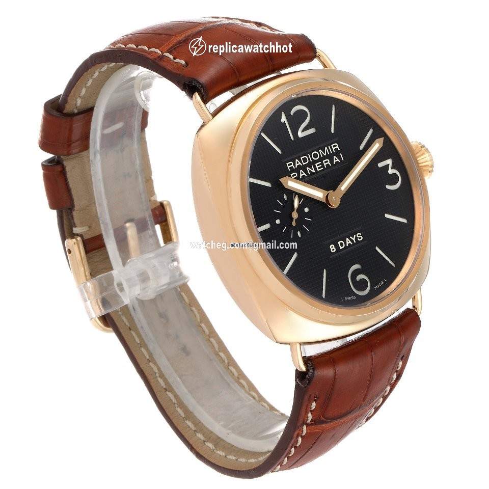 Panerai Radiomir 8 Days Mens watch Unisex Manual winding Rose gold PAM00197 3