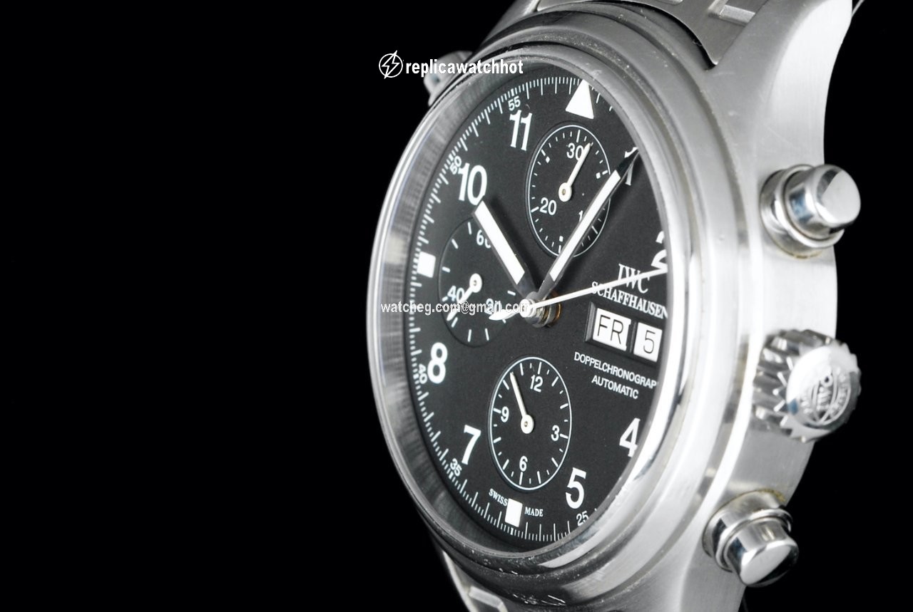IWC Pilot Double Chronograph Mens watch Unisex Automatic Steel IW371319 3