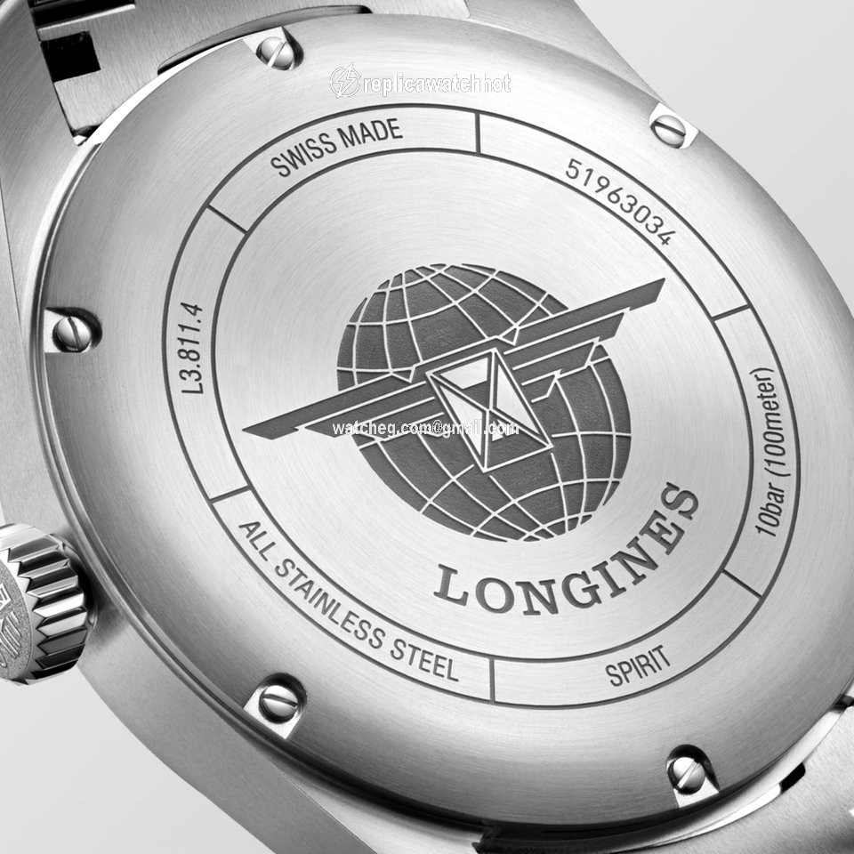 Longines Spirit Mens watch Unisex Automatic Steel L3.811.4.53.9 3