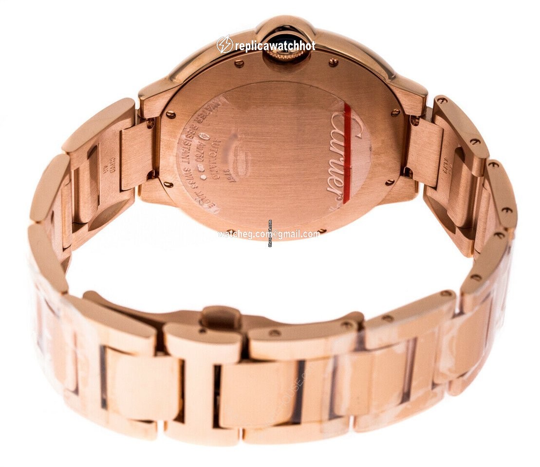 Cartier Ballon Bleu 42mm Mens watch Unisex Automatic Rose gold W69006Z2 3