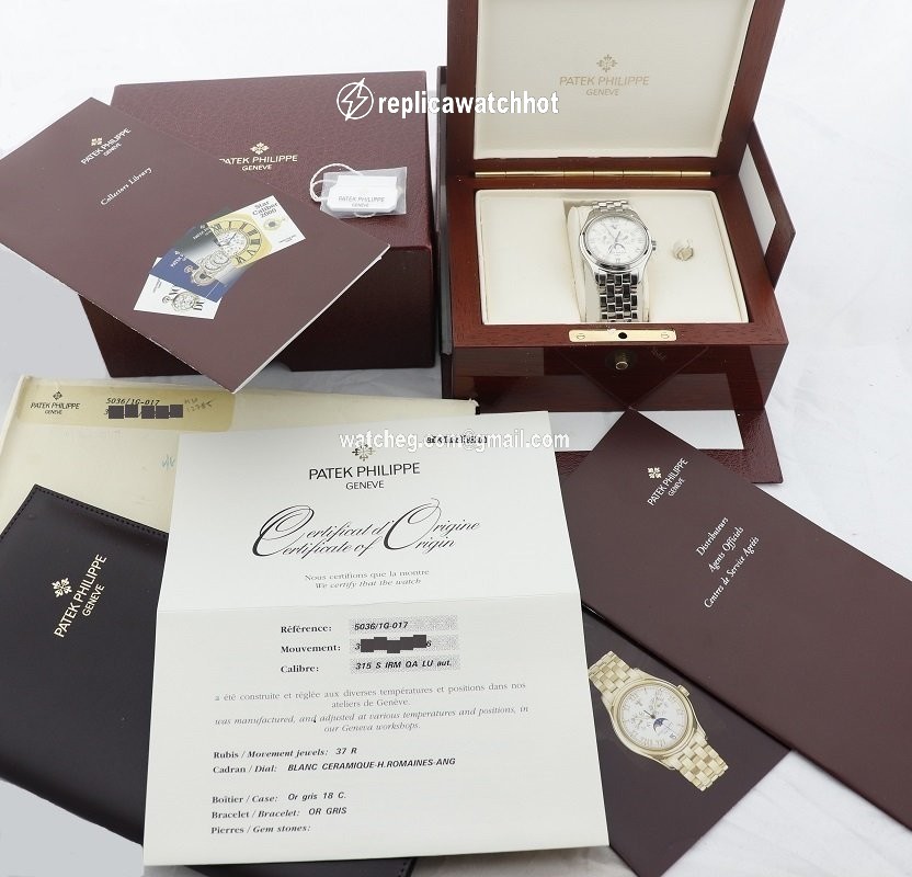 Patek Philippe Annual Calendar Mens watch Unisex Automatic White gold 5036 1G-017 3