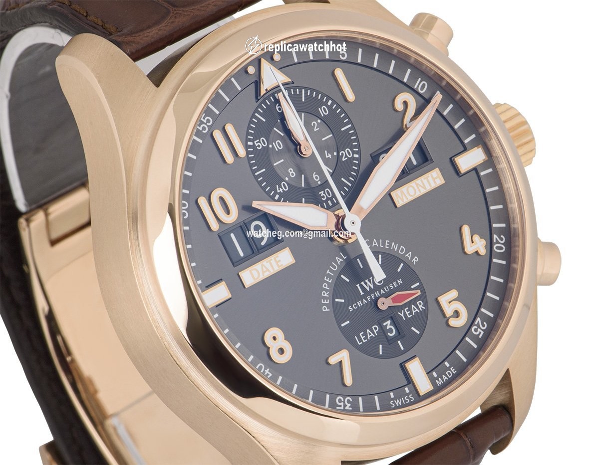 IWC Pilot Spitfire Perpetual Calendar Digital Date-Month Mens watch Unisex Automatic Rose gold IW379105 3