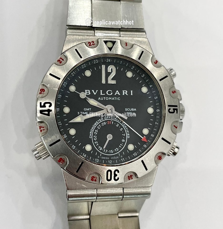 Bulgari Diagono Mens watch Unisex Automatic Steel SD38SGMT 3