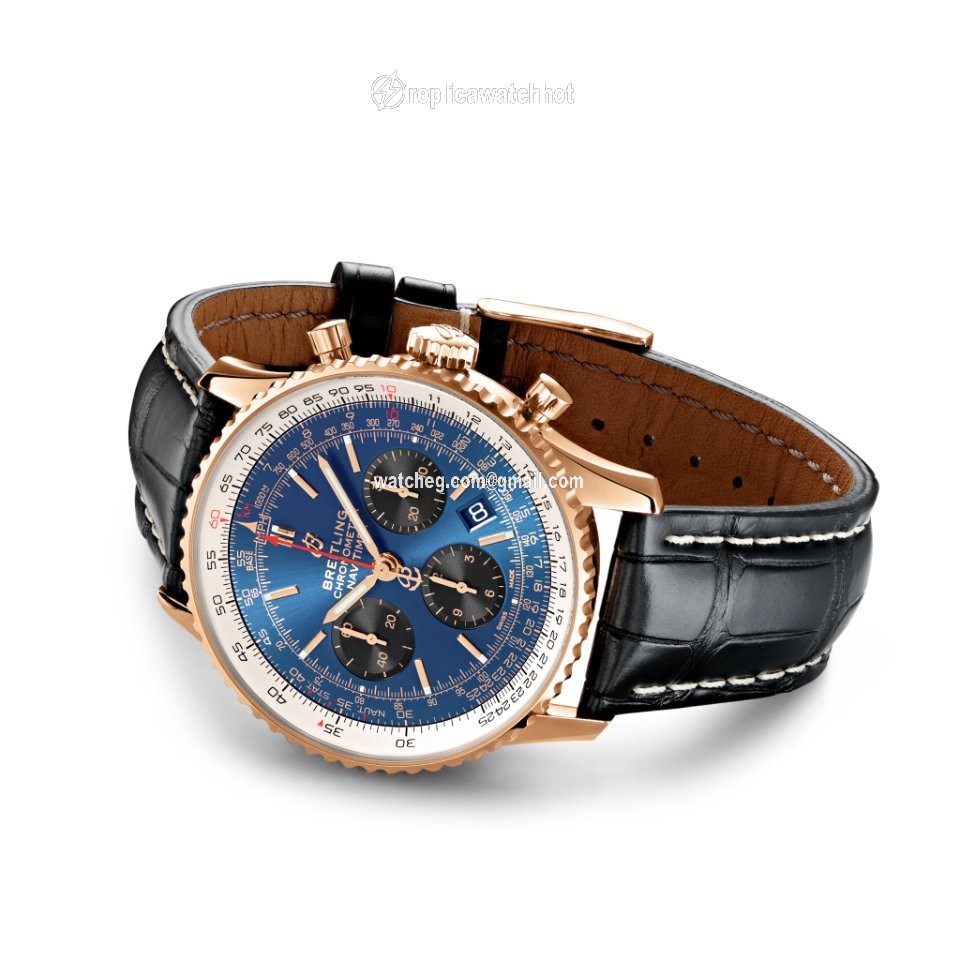 Breitling Navitimer 1 B01 Chronograph 43 Mens watch Unisex Automatic Red gold RB0121211C1P1 3