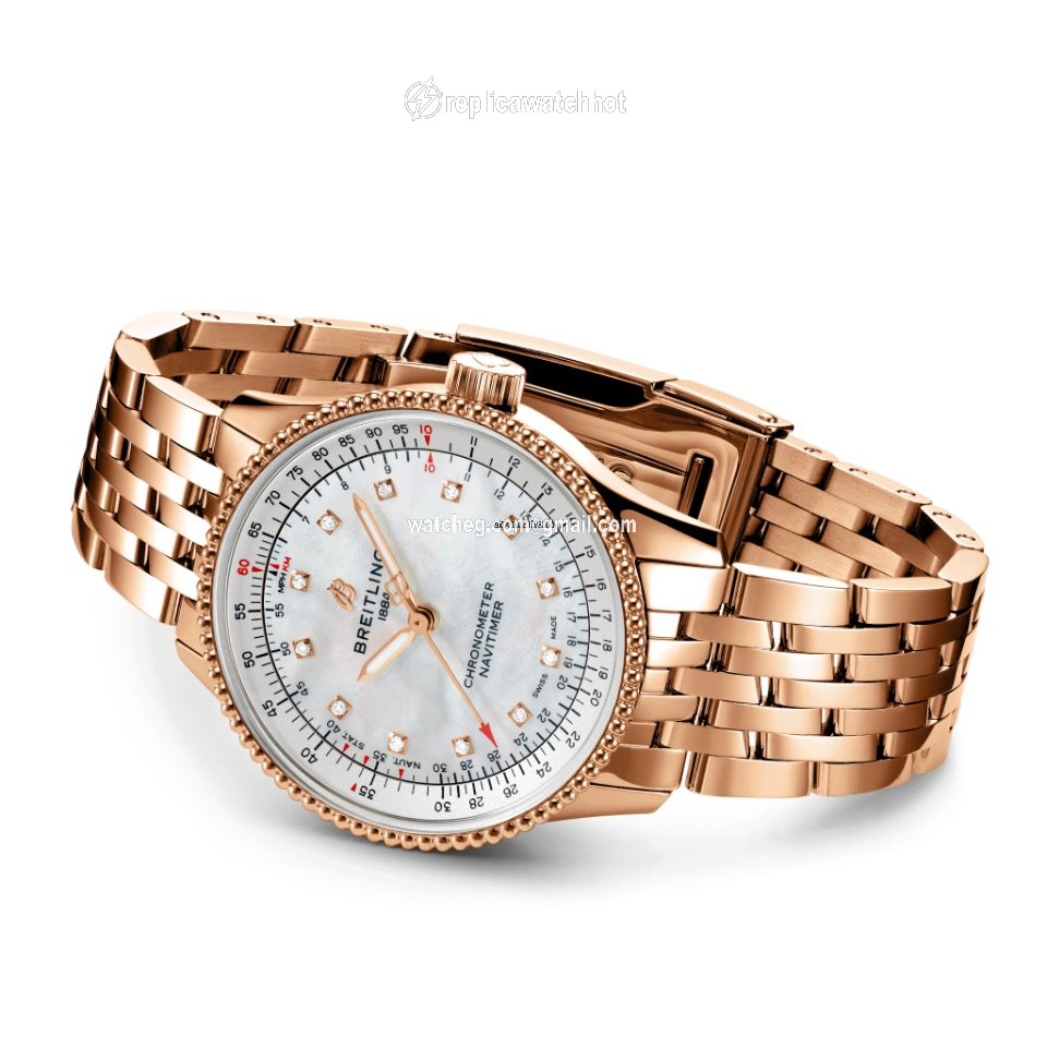 Breitling Navitimer Womens watch Automatic Red gold R17395211A1R1 3