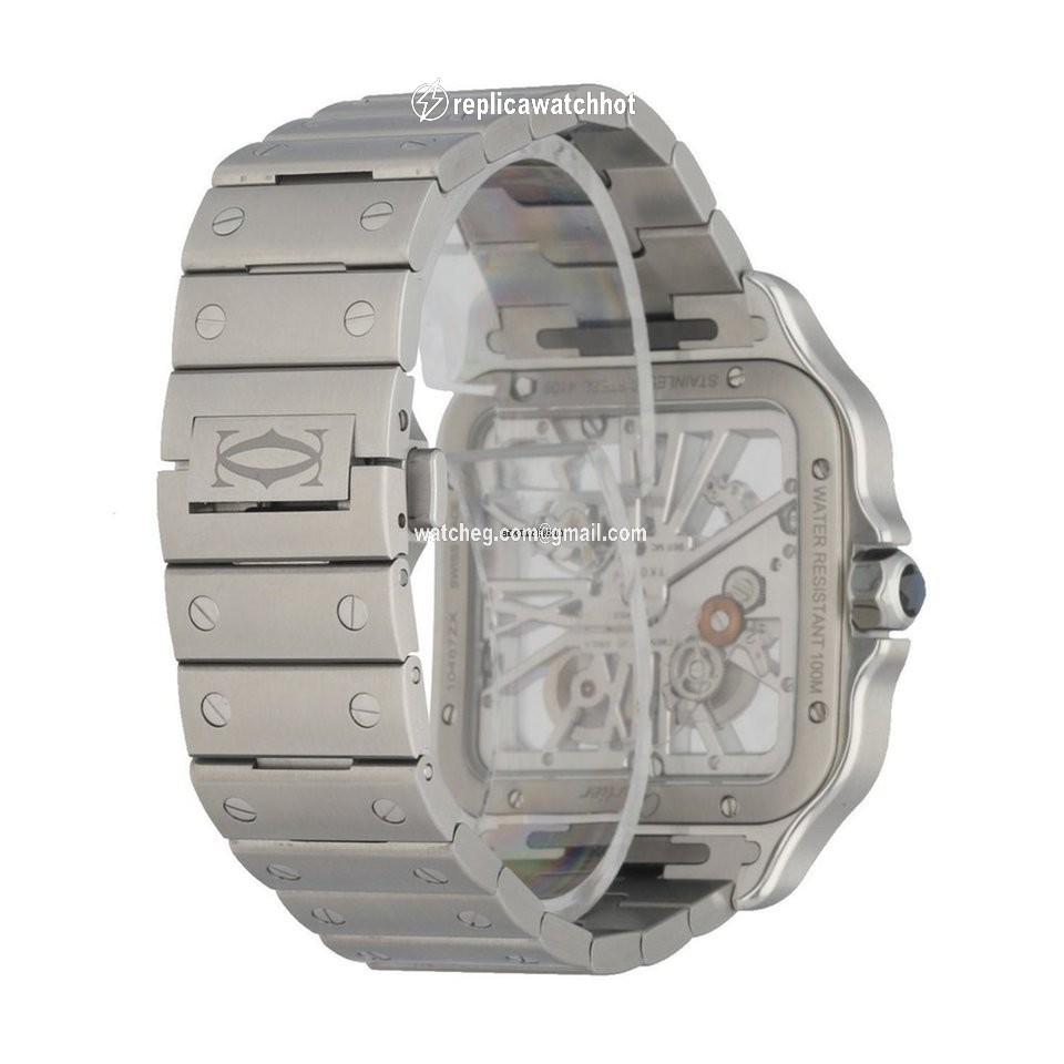 Cartier Santos Mens watch Unisex Manual winding Steel WHSA0015 3