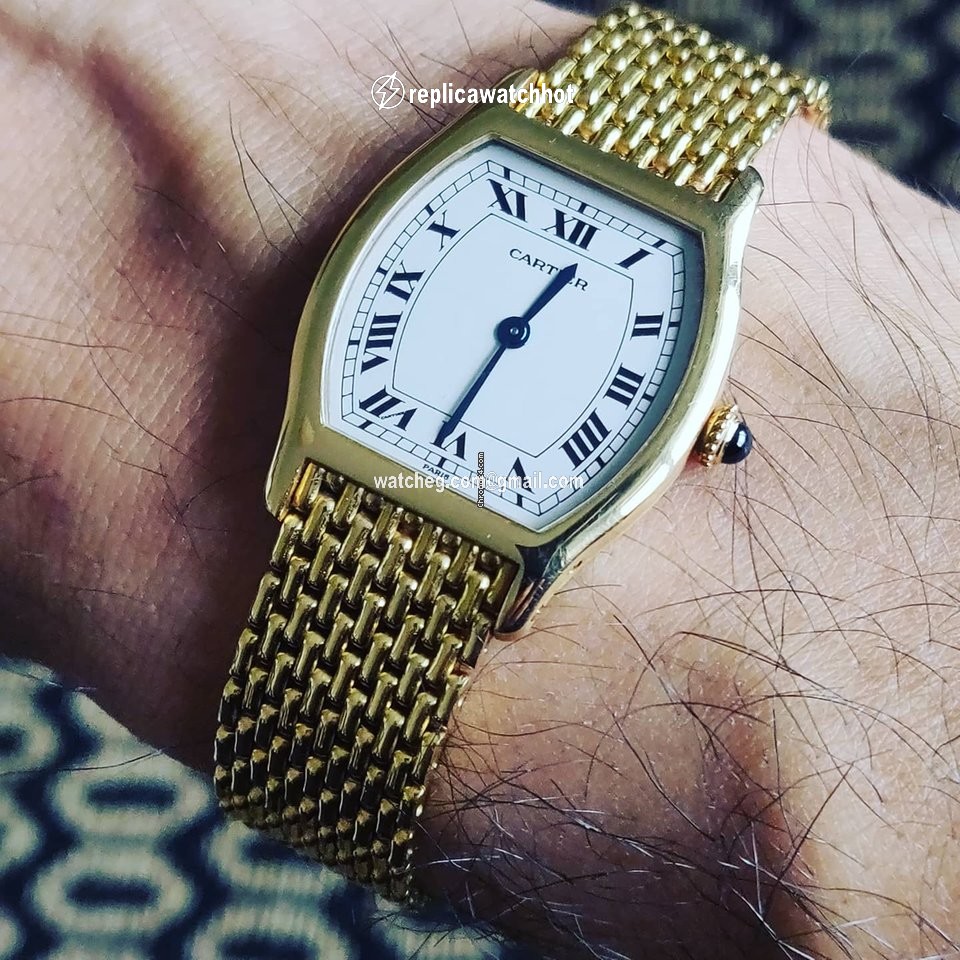 Cartier Tortue Mens watch Unisex Manual winding Yellow gold 96069 3