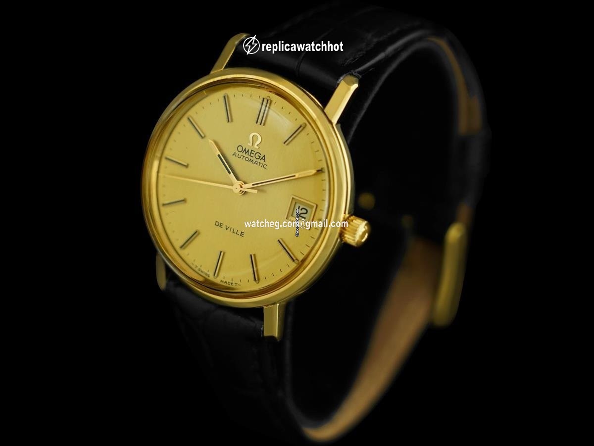 Omega De Ville Mens watch Unisex Automatic Gold Steel 7692 3