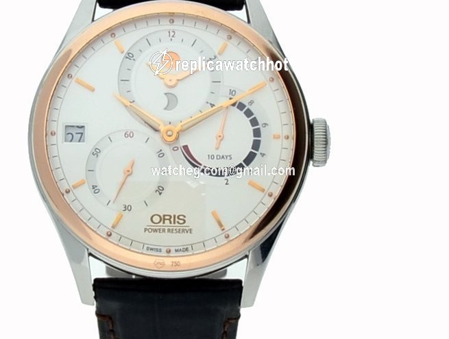 Oris Artelier Calibre 112 Mens watch Unisex Manual winding Gold Steel 01 112 7726 6351-Set 1 23 73FC 3