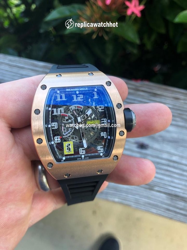 Richard Mille RM 030 Mens watch Unisex Automatic Rose gold RM030 Rose Gold 3