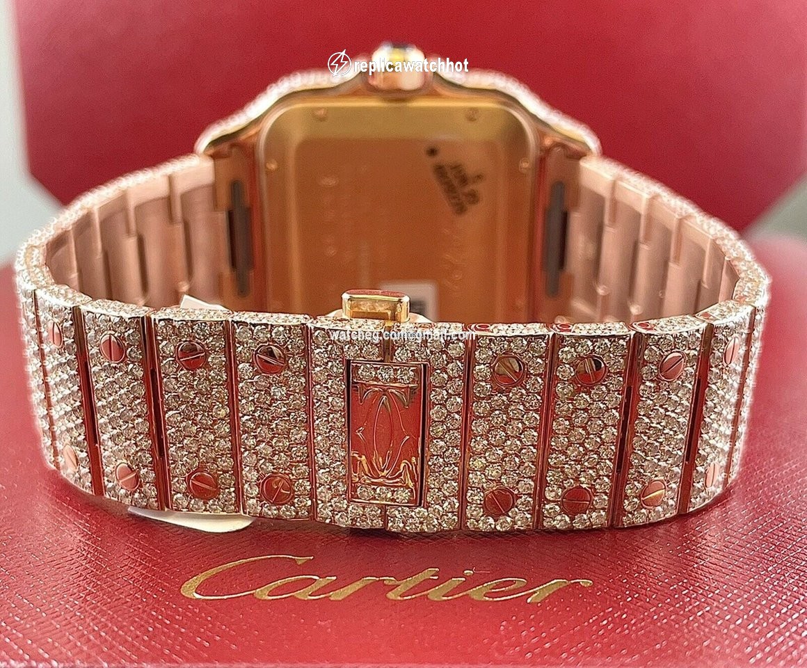 Cartier Santos Mens watch Unisex Automatic Rose gold WGSA0009 3