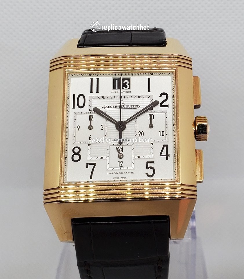 Jaeger-LeCoultre Reverso Squadra Chronograph GMT Mens watch Unisex Automatic Yellow gold 230.2.45 3